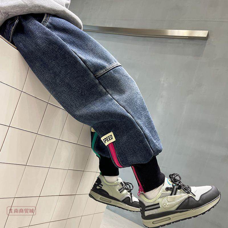 男童牛仔裤子春秋2023新款儿童宽松洋派中大童休闲裤春季男孩长裤,童装/婴儿装/亲子装,裤子,淘宝优惠券,粉丝福利购,淘宝优惠卷