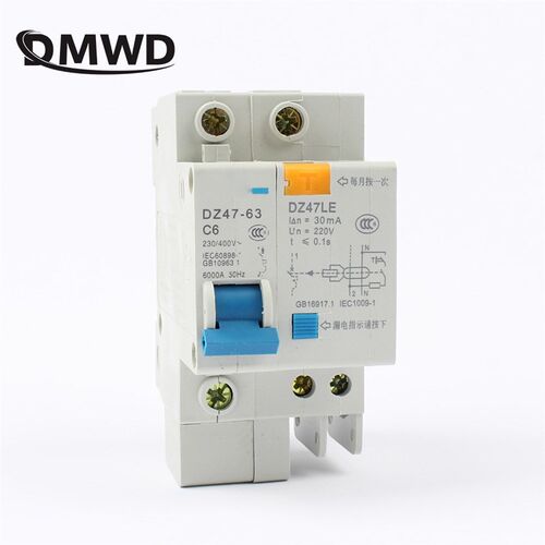 好货DZ47LE-63 1P+N 6A 10A 16A 20A 230V~ 40A 50A 63A 50/60HZ