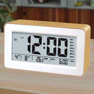 便携式床头闹铃多功能可设多次定时的闹钟设置可调初生用通学生