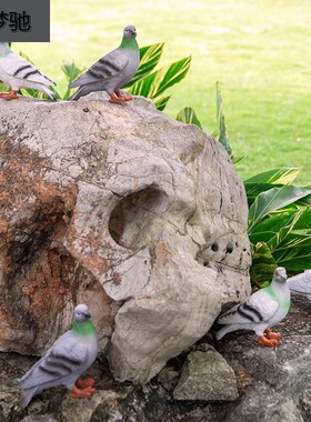 极速瓷器和平鸽子摆件文艺小白鸟复古仿真装饰桌面礼品陶瓷雕塑