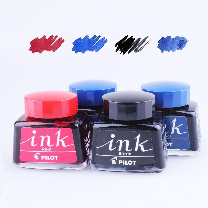 日本()INK-30 非碳素墨水 不堵笔钢笔墨水30ml 黑蓝红色