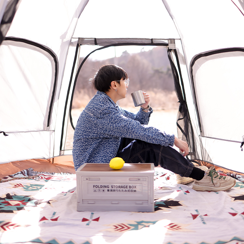 帐篷天幕一体式便携折叠野外全自动户外露营装备全套公园野餐野营