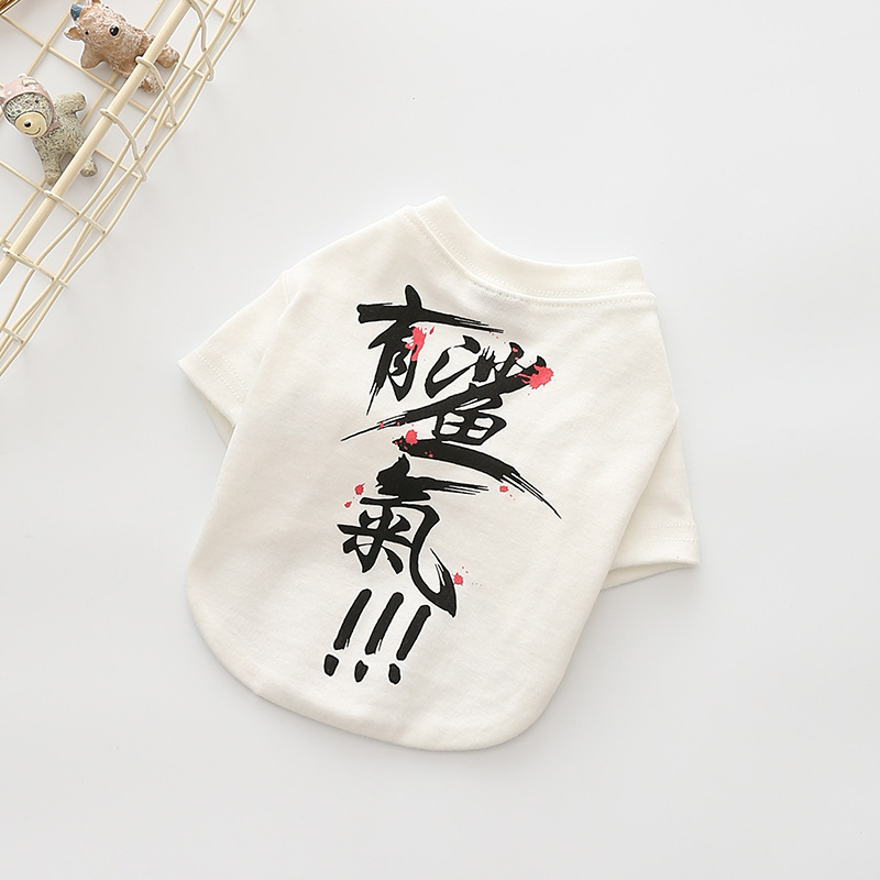 Four seasons new casual dog clothes high elastic pet clothes