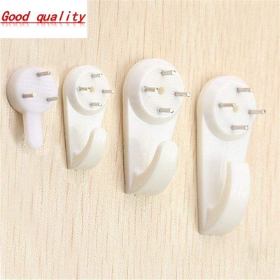 Hard Wall Hooks Picture Frame Hanging Fastener Fixing Hold