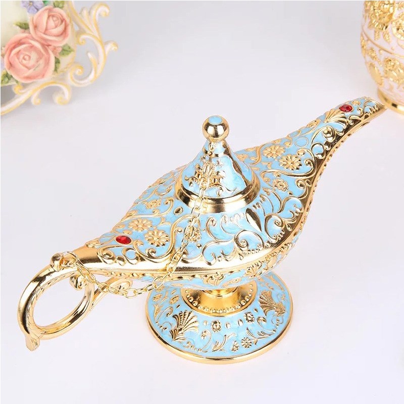 Aladdins lamp decoration large size wishing lamp metal ho