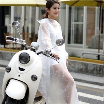 . a raincoat electric car men and women plus size thickene