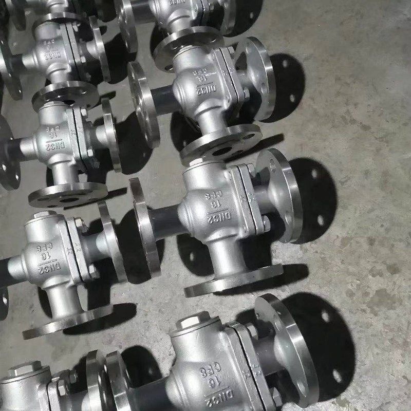 304不锈钢三通法兰球阀Q45F浮动T型 Q44F电动 L型 DN40 50 80 100,五金/工具,球阀,淘宝优惠券,粉丝福利购,淘宝优惠卷