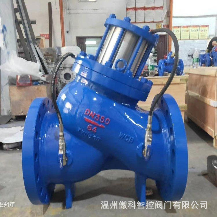 活塞式电动遥控阀-J145X (H108X) 活塞式铸铁电动遥控阀 DN800