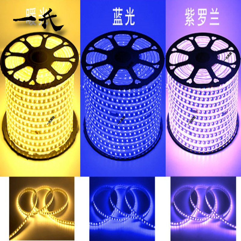 装饰双排5730双色变光灯条批发高亮303三色遥控变色软led灯带防水