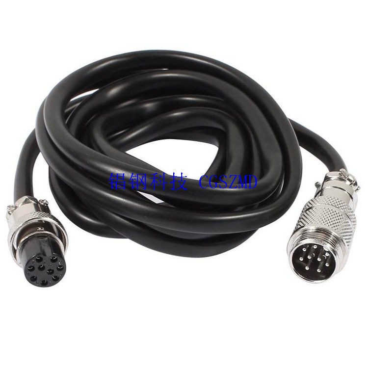 GX20母头带线航空插头M16-2 3 4 5 6 7 8 9 10芯针公对母接插线