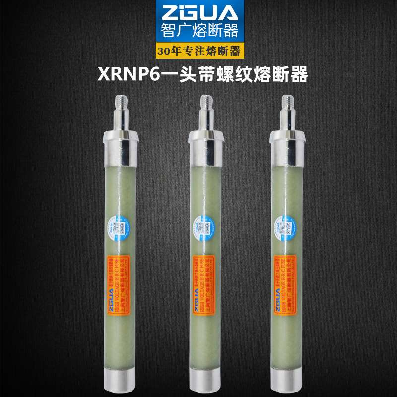 高压限流熔断器一头带螺纹XRNP-10KV/0.5A-3.15A智广互感器保护用