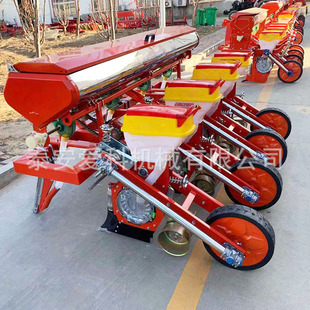 8档可调深施肥免耕玉米播种机铸钢材质下种腿悬浮玉米精播机