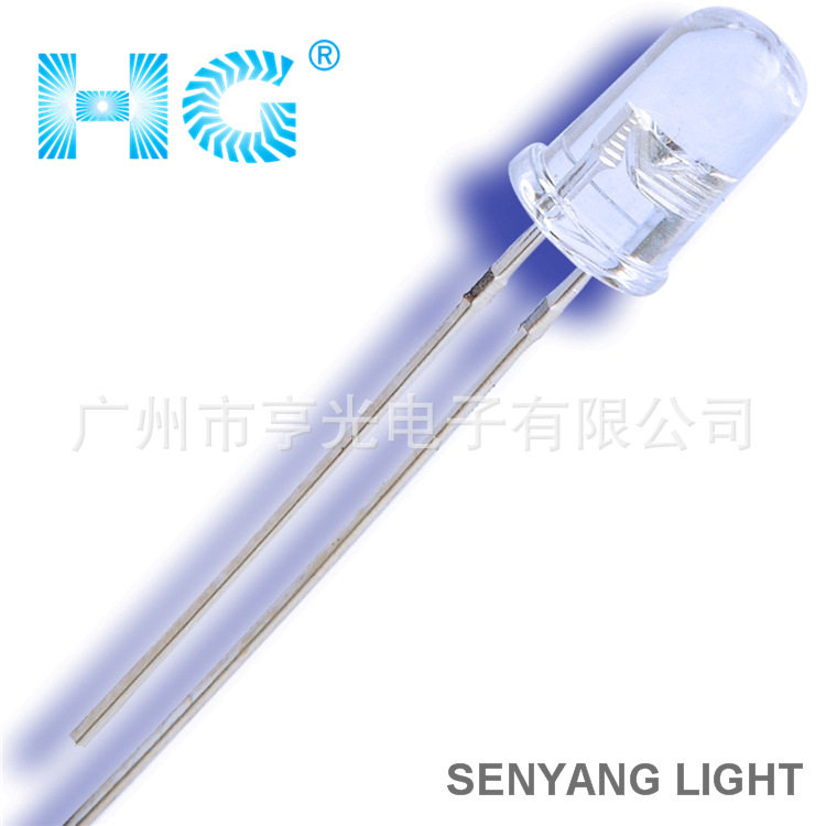 F5超亮蓝光LED圆头5mm灯珠
