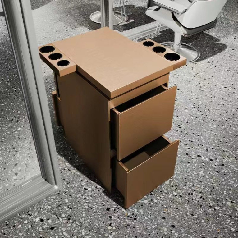 网红发廊不锈钢多层工具柜