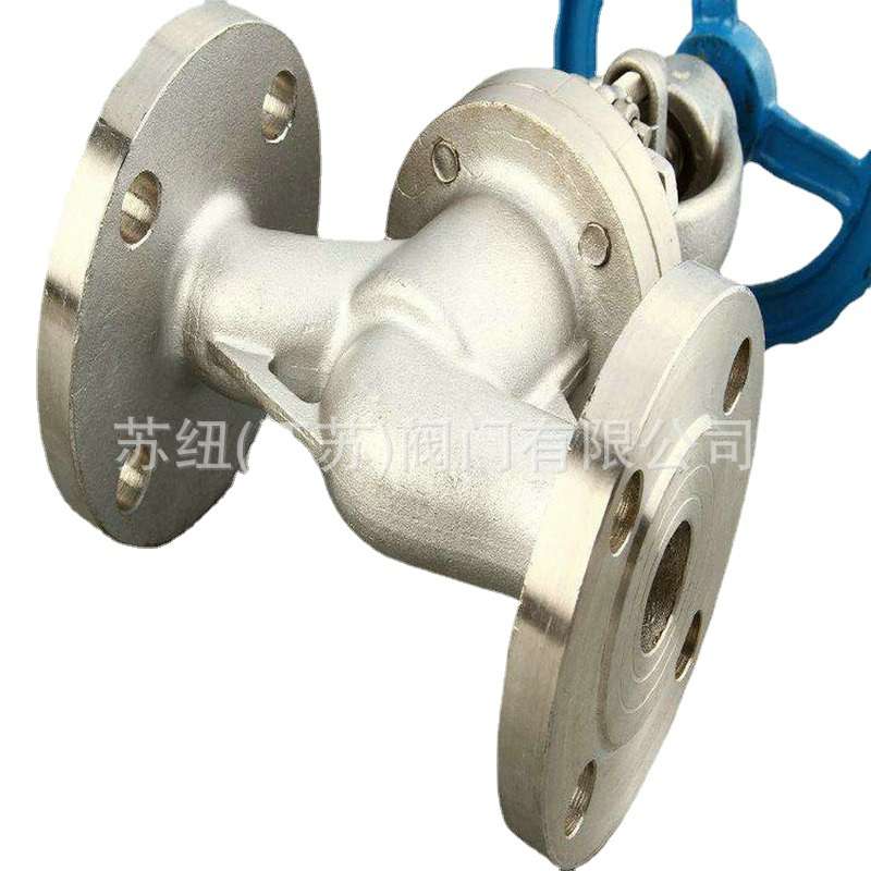Y型衬氟截止阀J45F46-16C_手动衬氟法兰截止阀_化工用衬氟截止阀