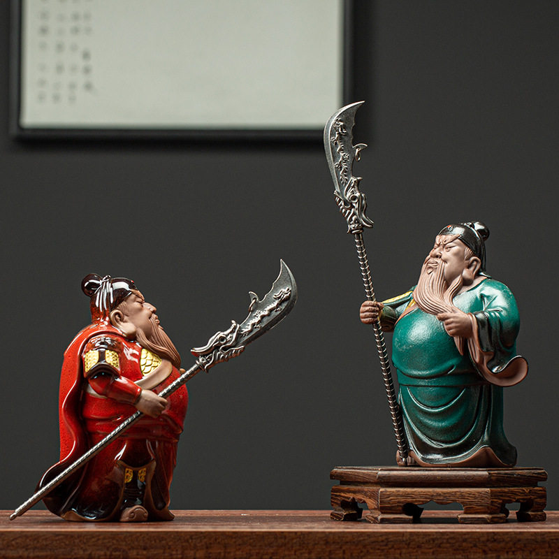 创意紫砂人物摆件关羽关公家居客厅茶室精品茶道茶台茶桌装饰摆设,鲜花速递/花卉仿真/绿植园艺,其它园艺用品,淘宝优惠券,粉丝福利购,淘宝优惠卷
