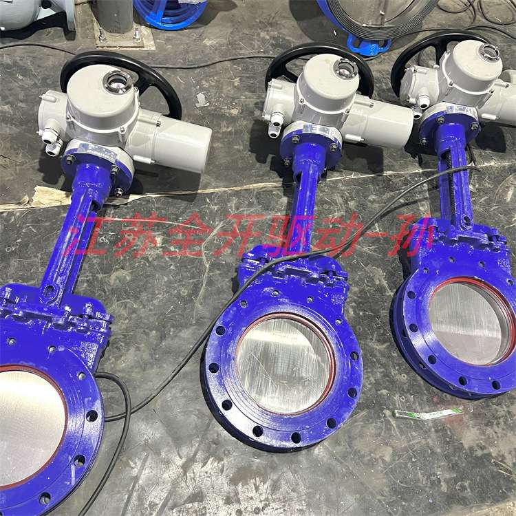 DN400聚氨酯刀型闸阀 PZ973X/H/F-10P电动明杆刀型闸阀