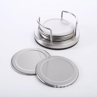 不锈钢圆形加厚隔热垫家用防滑餐桌垫时尚 新款 创意杯盘防烫垫