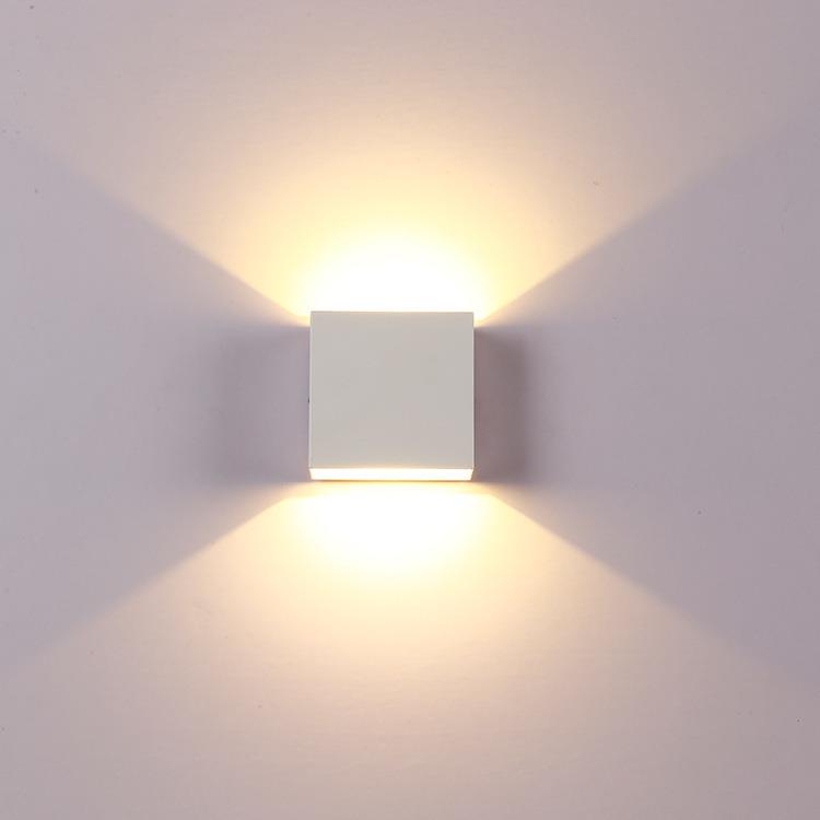 简约创意床头卧室客厅过道楼梯玄关装饰灯LED铝材壁灯