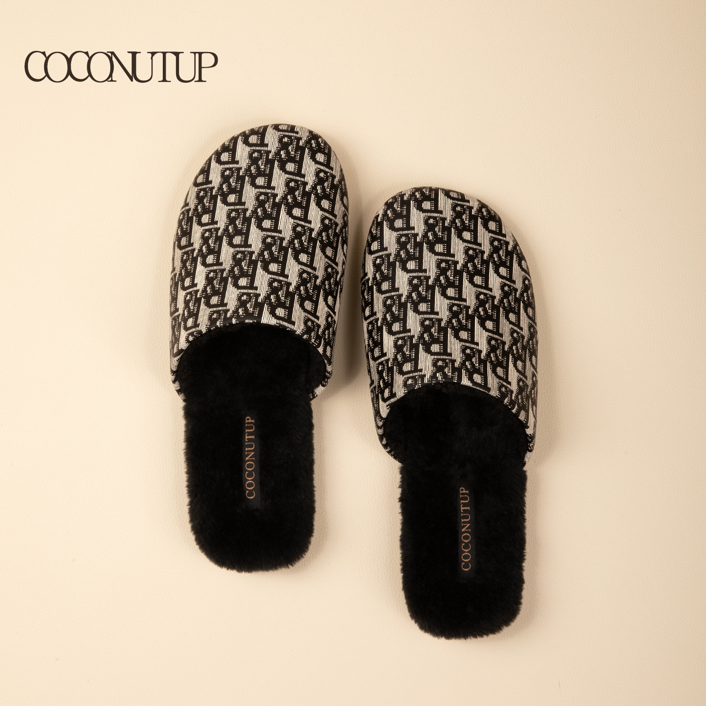 棉拖鞋女25新款字母秋冬室内保暖透气家居静音小香风泰迪绒毛拖鞋,居家布艺,居家棉拖/棉鞋,淘宝优惠券,粉丝福利购,淘宝优惠卷