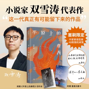 周冬雨刘昊然主演电影 火焰 原著小说现当代文学正版 摩西 朋友安德烈 双雪涛代表作 我 平原上 原著