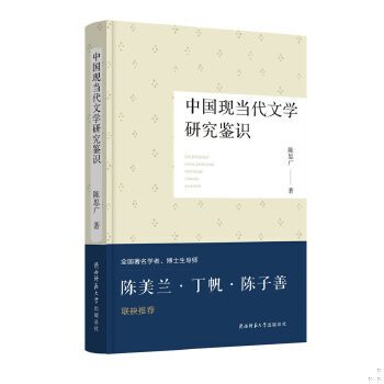 正版速发9787561398586 中国现当代文学研究鉴识 陈思广著 陕西师范大学出版社