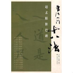 上海书画出版 正版 张建平撰文 书法入门十八法：赵孟FU胆巴碑 社 速发9787807259039
