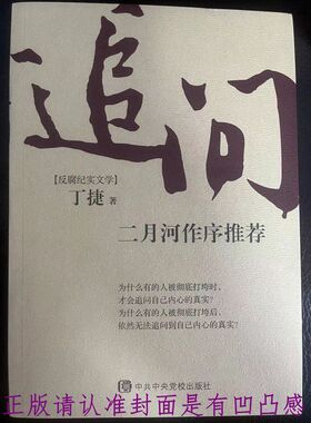 正版速发 9787503560620 追问 丁捷著 中共中央党校出版社