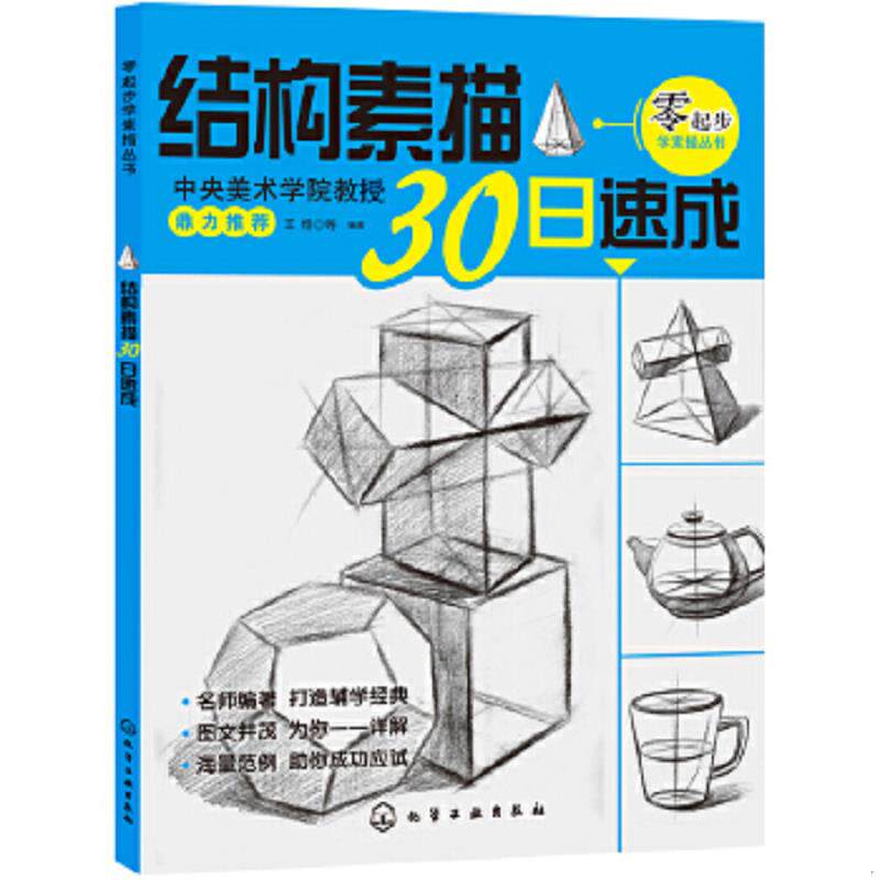 正版速发9787122149510 零起步学素描丛书 结构素描30日速成 王恒等 化学工业出版社