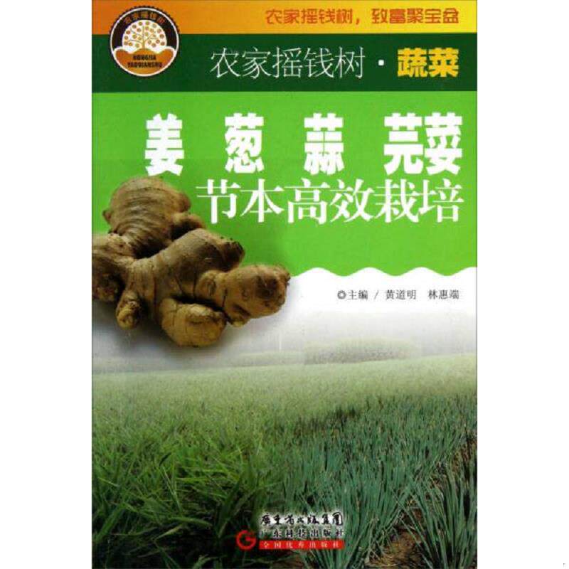正版速发9787535952301 农家摇钱树：姜、葱、蒜、芫荽节本高效栽培 黄道明等主编 广东科技出版社