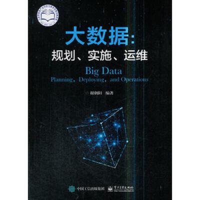 正版速发9787121339523 大数据：规划、实施、运维 谢朝阳 电子工业出版社