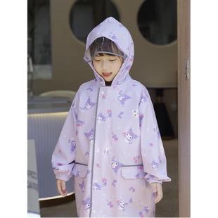 高品质2024新卡通儿童雨衣全身速干透气防水幼儿园男女雨披书包位