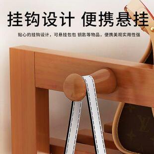 落地衣架家用实木多功q能简易竹置物收纳架子挂衣卧室宿舍衣柜室