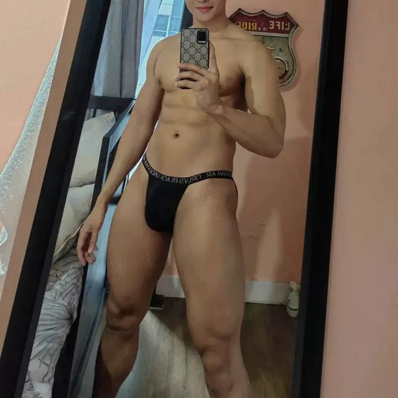 2条ORLVS男士三角内裤性感高叉莫代尔透气个性潮U凸提臀低腰裤头