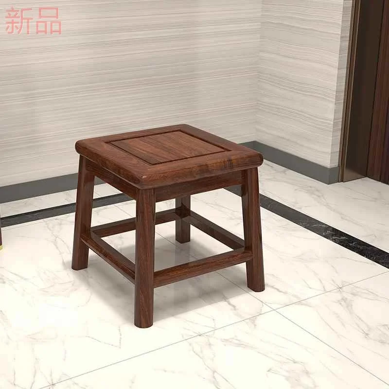 新中式乌金木小家方凳用换鞋凳子全实木客厅儿童凳中式板凳矮新品
