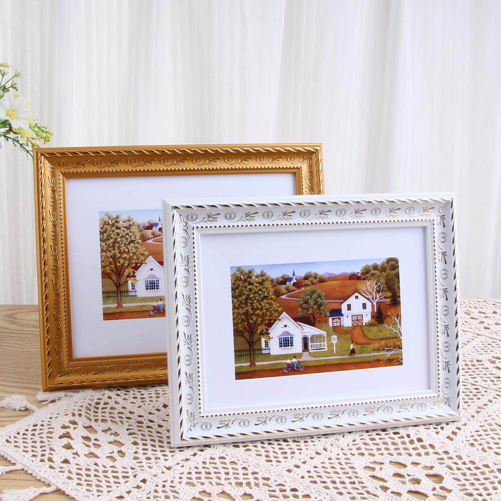 欧式复古相框影楼婚纱金色画框6寸7寸10寸儿童相框摆台A4画框