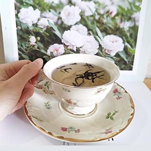 下午茶杯碟陶瓷咖啡杯花茶杯家用送礼碎花杯碟套装 英式