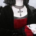 Black Zircon Cross Collar