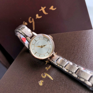 日本agete手表女vintage小巧细带圆盘日系复古精致高级感石英表潮