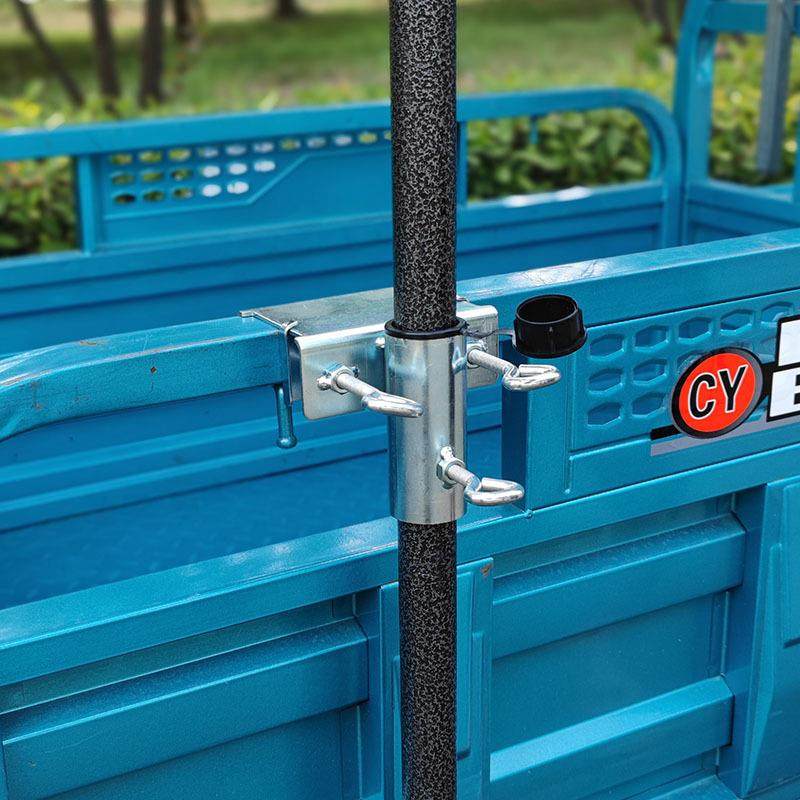 太阳伞遮阳伞固定大伞雨伞摆摊支架货车三轮车伞固定夹伞架固定器