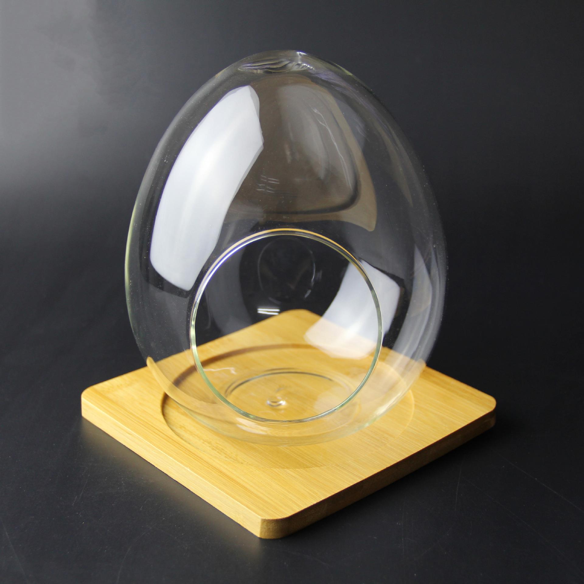 苔藓植物造景容器 微景观生态瓶 DIY多肉玻璃瓶 蛋形 鸡蛋瓶