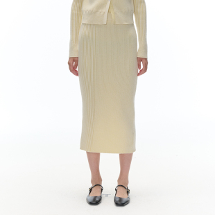 觉织Sensiyarn光韵羊绒直筒半裙时尚 百搭设计师JZHF062