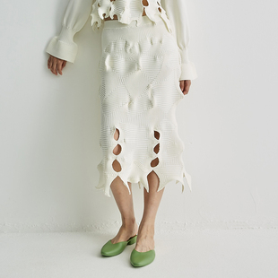 觉织Sensiyarn流沙镂空半裙JZHC036