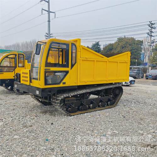 360°旋转钢制履带运输车 10吨全地形履带运输车 拉混凝土工程车