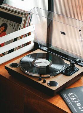 syitren赛塔林黑胶唱片机MANTY李现同款留声机覆古蓝牙音响一体式
