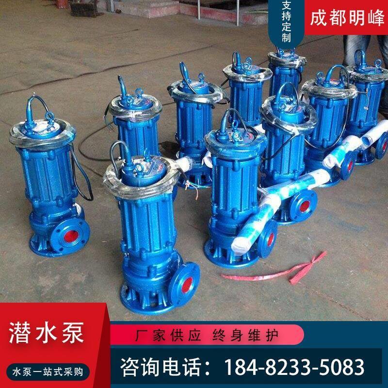AS切割式污水泵220v抽粪家用化粪池排污泵带铰刀潜水泵泥浆抽水机
