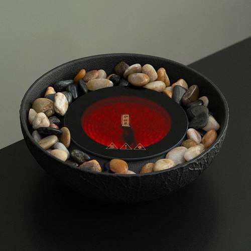 围炉煮茶家用室内黑茶普洱煮茶炉烤茶玻璃茶壶泡茶壶黑晶炉煮茶器