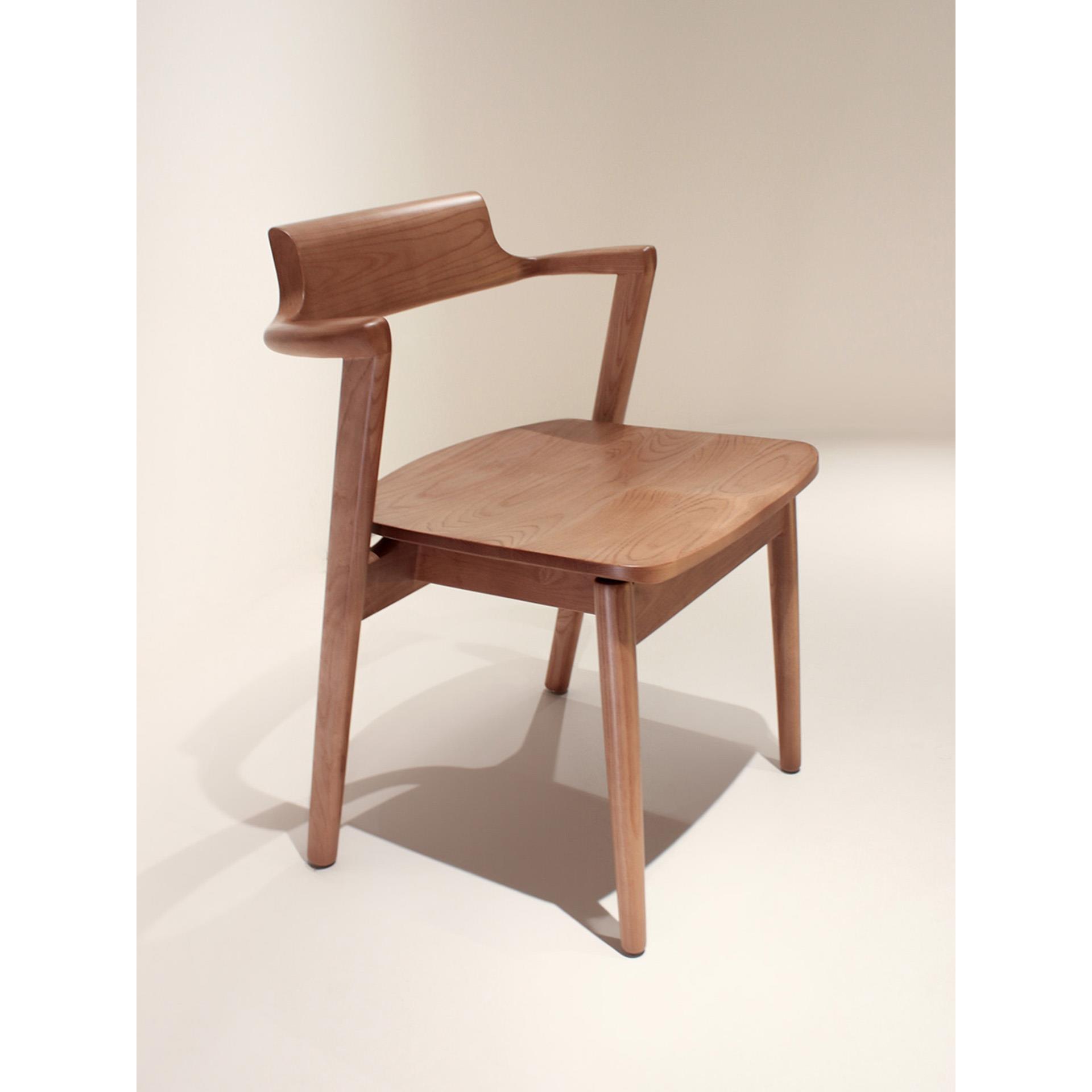 半岛椅中古风实木餐椅靠背椅餐桌椅小茶椅家用椅子白蜡木浅胡桃色