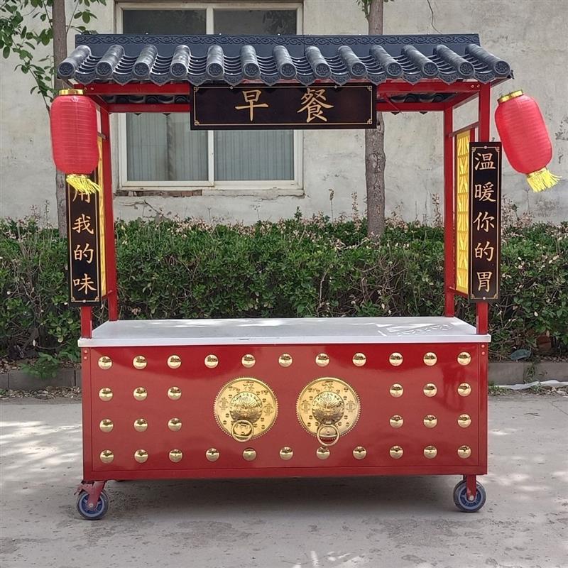 仿古夜市摆摊车餐车复古车美食车卤菜卷饼烤冷面车小龙虾冷饮车