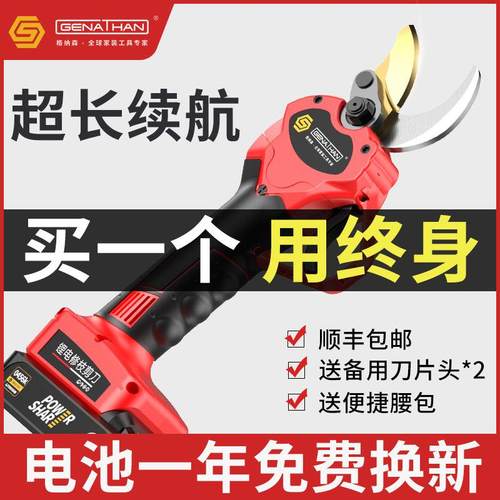 德国精装进口电动修枝剪充电式剪刀果树电剪子园艺剪树枝神器锂电